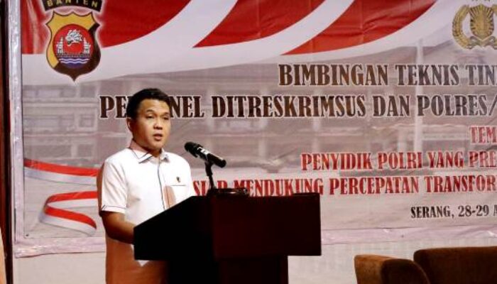 Ditreskrumsus Polda Banten Gelar Bimtek Tipidsus Ditreskrimsus T.A 2024