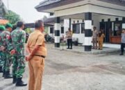 Kapolsek Pebayuran Pimpin Apel Gabungan Penertiban Alat Peraga Sementara (APS)