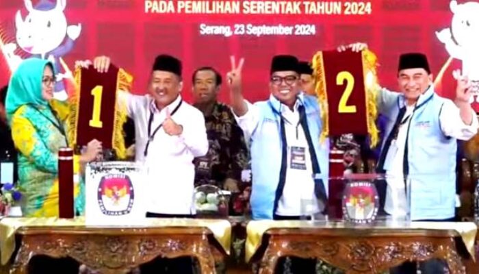 Pengundian Nomor Urut Pilgub Banten 2024, Pasangan Calon Kepala Daerah dari Gerindra Merata Dapat Nomor 2