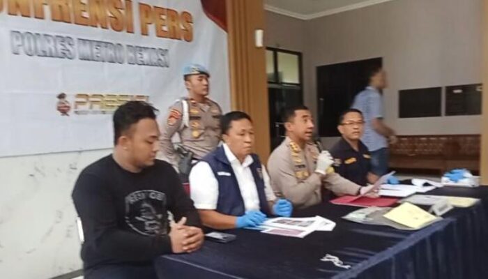 Polres Metro Bekasi Ungkap Kasus Tindak Pidana Kejahatan Jaminan Fidusia dan Penggelapan