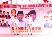 DPC Partai Gerindra Kabupaten Bekasi Gelar Konsolidasi Menangkan BN Holik-Faisal