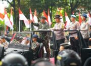 Kapolri Cek Gladi Bersih Apel Gelar Pasukan Pengamanan Pengambilan Sumpah Presiden dan Wapres RI