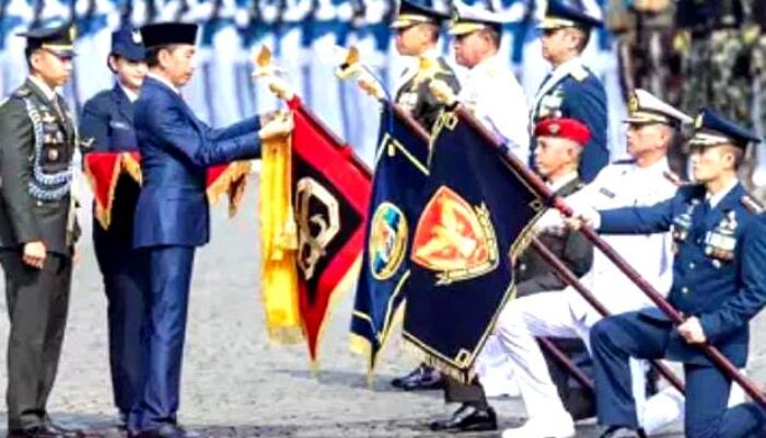 HUT TNI ke 79, Grup 1 Kopassus Terima Penghargaan Samkarya Nugraha dari Presiden Jokowi