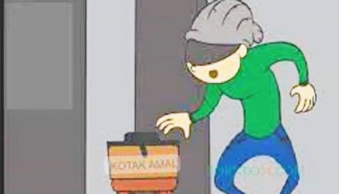 Lagi, Uang Kotak Amal di Masjid Al Hidayah Cikarang Bekasi Dicuri