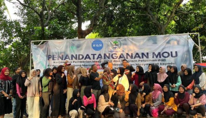 Kerjasama Forum BUMDes Subang dan PT MGM Pelatihan Menjahit Gratis, Langsung Diterima Kerja