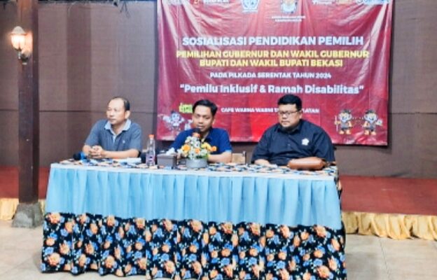 Tingkatkan Partisipasi Pemilih, KPU Kabupaten Bekasi gelar Sosialisasi Bertajuk Pendidikan Pemilih Inklusif dan Ramah Disabilitas