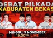 Disiarkan Live Televisi Nasional, KPU Kabupaten Bekasi Gelar Debat Perdana Calon Kepala Daerah 2024