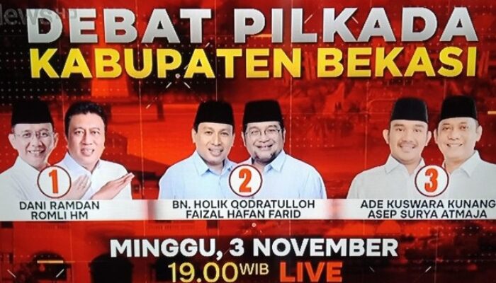 Disiarkan Live Televisi Nasional, KPU Kabupaten Bekasi Gelar Debat Perdana Calon Kepala Daerah 2024