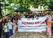 Kasat Resnarkoba Polres Metro Bekasi Deklarasi Kampung Bersih Narkoba di Desa Simpangan Cikarang Utara