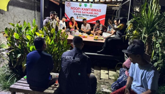 Ngopi Kamtibmas Polsek Kedungwaringin, Jalin Silaturahmi Kepolisian dan Masyarakat