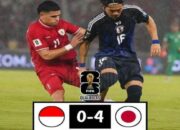 Bermain di GBK, Indonesia Dibantai Jepang 0-4