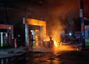 Menjelang Natal, Mobil Meledak di SPBU Subang