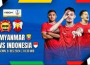 Piala AFF 2024: Hari Ini Timnas Indonesia vs Myanmar