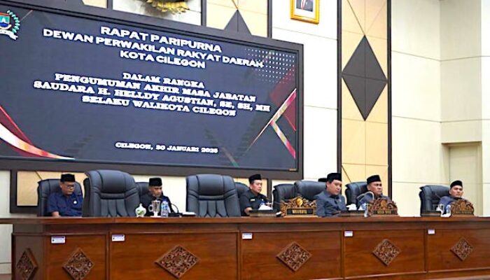 DPRD Kota Cilegon Gelar Paripurna Akhir Masa Jabatan Wali Kota Helldy Agustian