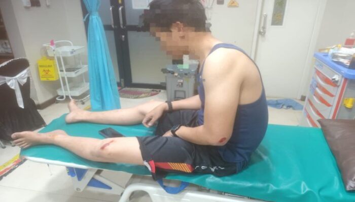 Kepergok, Maling Tiang PJU Tabrak Anggota Polisi Banten