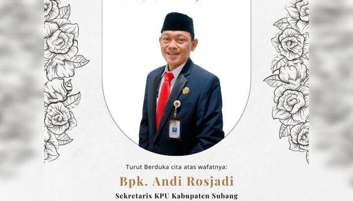 Sosok Jujur Bekerja, Sekretaris KPU Andi Rosjadi Meninggal Bersamaan Waktu Gugatan Sidang MK Pilkada Subang Dimulai