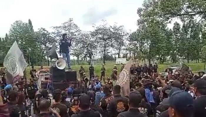 Aksi Demo Ormas Gibas Resort Kabupaten Bekasi, Tuntut Kewajiban Sosial PT Morita Tjokro Gearindo