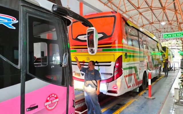 Dishub Cilegon Lakukan Ramp Check 43 Bus Mudik Gratis Pemkot Cilegon