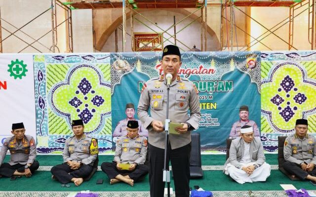 Polda Banten Peringati Nuzulul Qur’an, Perkuat Iman dan Takwa Wujudkan Polri Presisi