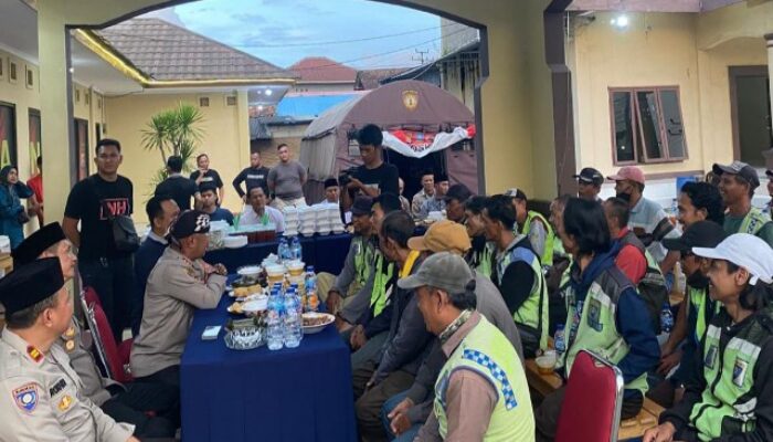 Silaturahmi dan Buka Puasa Bersama Paguyuban Ojek Pangkalan, Kapolres Serang Berikan Pesan Kamtibmas