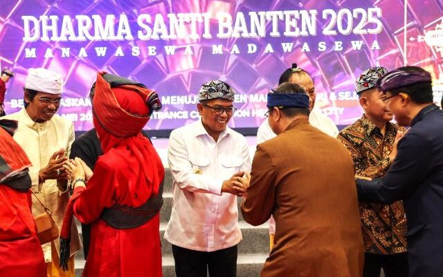 Hadiri Dharma Santi Banten 2025, Gubernur Andra Soni Ajak Semua Pihak Dukung Wujudkan Indonesia Emas 2045