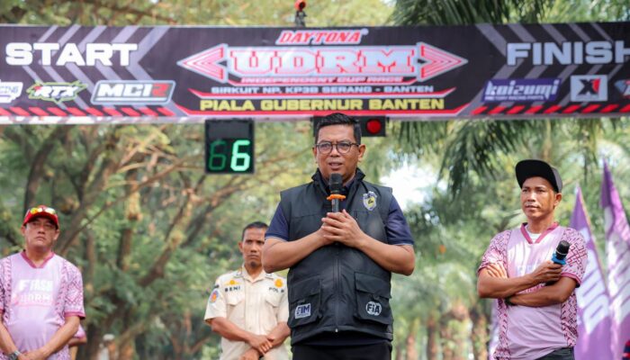 Kejuaraan Road Race Piala Gubernur Banten Cup 2025, Andra Soni: Pemprov Banten Siap Bangun Sirkuit Balap