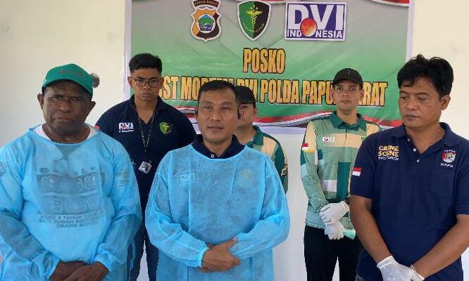 15 Jenazah Korban Bencana Banjir Bandang di Pegunungan Arfak Berhasil Diidentifikasi oleh Tim DVI dan INAFIS Polda Papua Barat