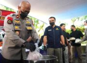 Polda Riau Gelar Pemusnahan Barang Bukti Narkoba Senilai Rp133 miliar