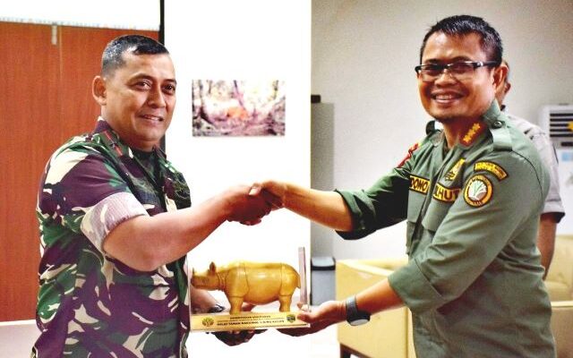 Komandan Korem 064 Maulana Yusuf Kunjungi Lokasi Translokasi Badak Jawa di TN Ujung Kulon