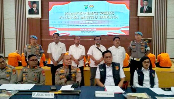 Komitmen Berantas Kejahatan Jalanan, Polres Metro Bekasi Tangkap 15 Tersangka 3C
