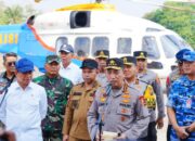 Kapolri Pantau Titik Api Via Udara, Cek Kesiapan Penanganan Karhutla di Riau