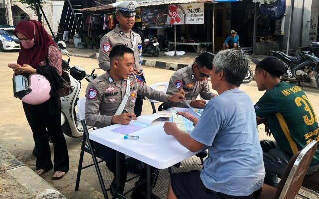 Hari ke 4, Puluhan Pengendara Terjaring Ops Patuh Maung 2025 Ditlantas Polda Banten