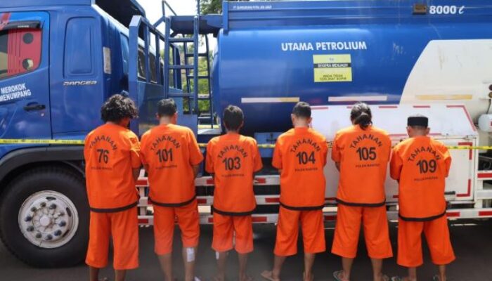 Ditreskrimum Polda Banten Ringkus Sindikat Pelaku Begal Solar di Jalan Tol