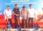 Dukung Program MBG, Kapolres Condro Sasongko Groundbreaking Dapur SPPG