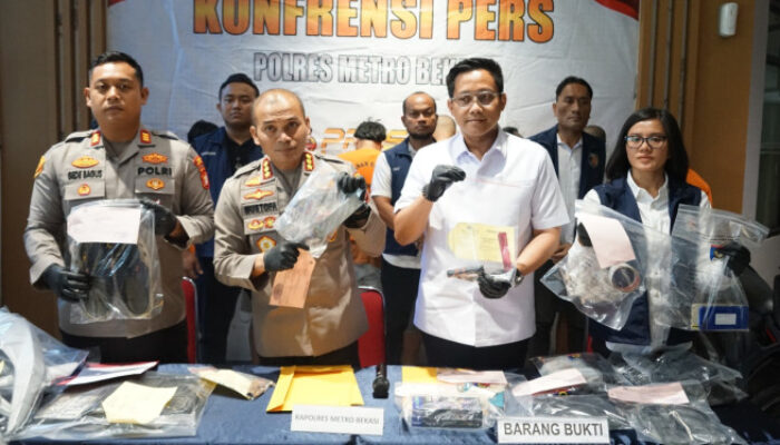 Polres Metro Bekasi Bekuk Empat Pelaku Curanmor