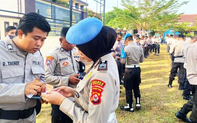 4 Anggota Polres Serang Banten Berpenampilan Tidak Rapi dan Punya SIM Kadaluarsa Terjaring Operasi Gaktibplin