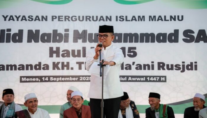 Maulid Bersama Ulama, Gubernur Andra Soni Paparkan Komitmen Majukan Pendidikan Agama