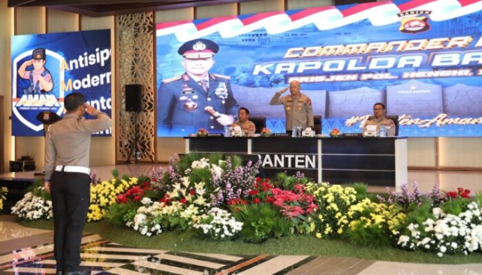 Kapolda Banten Sampaikan Commander Wish, Wujudkan Banten Aman