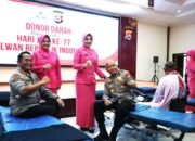 Polda Banten Gelar Giat Donor Darah Sambut HUT Polwan ke-77