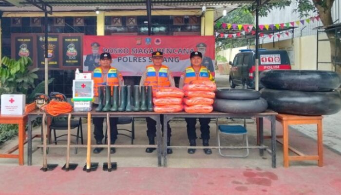 Polres Serang Banten Buka 4 Posko Siaga Bencana Selama 24 Jam