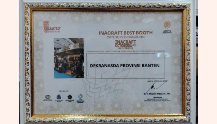 Dekranasda Banten Raih Stan Terbaik di Inacraft 2025