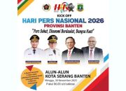 Kick Off HPN 2026 Banten di Alun-Alun Kota Serang Berhadiah 3 Unit Motor