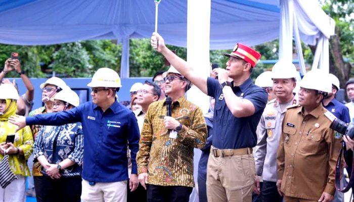 Menteri AHY Resmikan Jalur Logistik Multimoda di Cilegon Banten