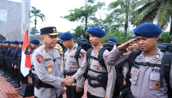 Misi Kemanusiaan Selama 6 Bulan, 100 Personel Brimob Polda Banten menuju Aceh