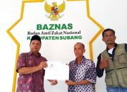 Wujud Solidaritas Wartawan: BAZNAS Subang Salurkan Bantuan Pengobatan untuk Ketua PWI Zaenal Mutaqin