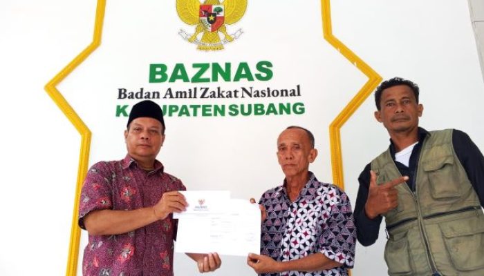 Wujud Solidaritas Wartawan: BAZNAS Subang Salurkan Bantuan Pengobatan untuk Ketua PWI Zaenal Mutaqin