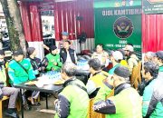 Kapolres Serang Ngariung dan Sarapan Bubur bersama Puluhan Ojol Kamtibmas