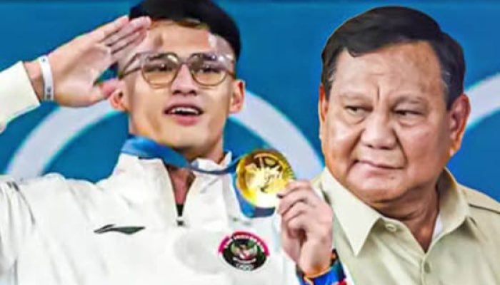 Atlet Lifter Rizki Juniansyah Resmi Naik Pangkat Menjadi Kapten TNI Angkatan Laut