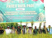 Waka Polres Hadiri Panen Raya Padi di Kodim 0623 Cilegon