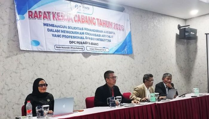Peradi Subang Gelar Rakercab 2026: Fokus Perkuat Integritas dan Adaptasi Hukum Nasional Baru
